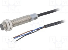 E57P-12SPN2-C2, Датчик: индуктивный; Конф.выхода: PNP / NO; 0-2мм; 10-48ВDC; М12