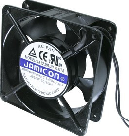 JA1238L2S0N-L (JA1238L2S010N- L-R)(провод) 220V (120х120х38) S(втулка) CFM68/dBA37 Jamicon вентилято