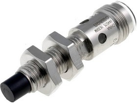 E2AS08KN04M1B1, Inductive Barrel-Style Proximity Sensor, M8 x 1, 4 mm Detection, PNP Output, 12 24 V dc, IP67