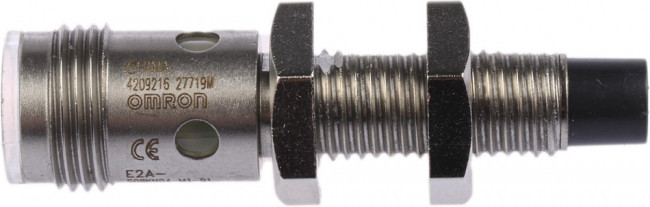 E2AS08KN04M1B1, Inductive Barrel-Style Proximity Sensor, M8 x 1, 4 mm Detection, PNP Output, 12 24 V dc, IP67