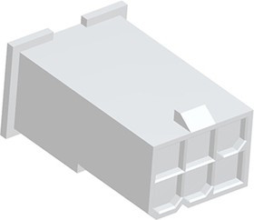 2296206-6, VAL-U-LOK Male Connector Housing, 4.2mm Pitch, 6 Way, 2 Row