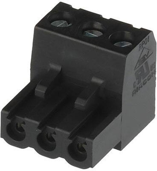 31349103, Съемная клеммная колодка, 5 мм, 3 вывод(-ов), 28AWG до 12AWG, 2.5 мм², Винт, 16 А 31349103, Съемная клеммная колодка, 5 мм, 3 вывод(-ов), 28AWG до 12AWG, 2.5 мм², Винт, 16 А