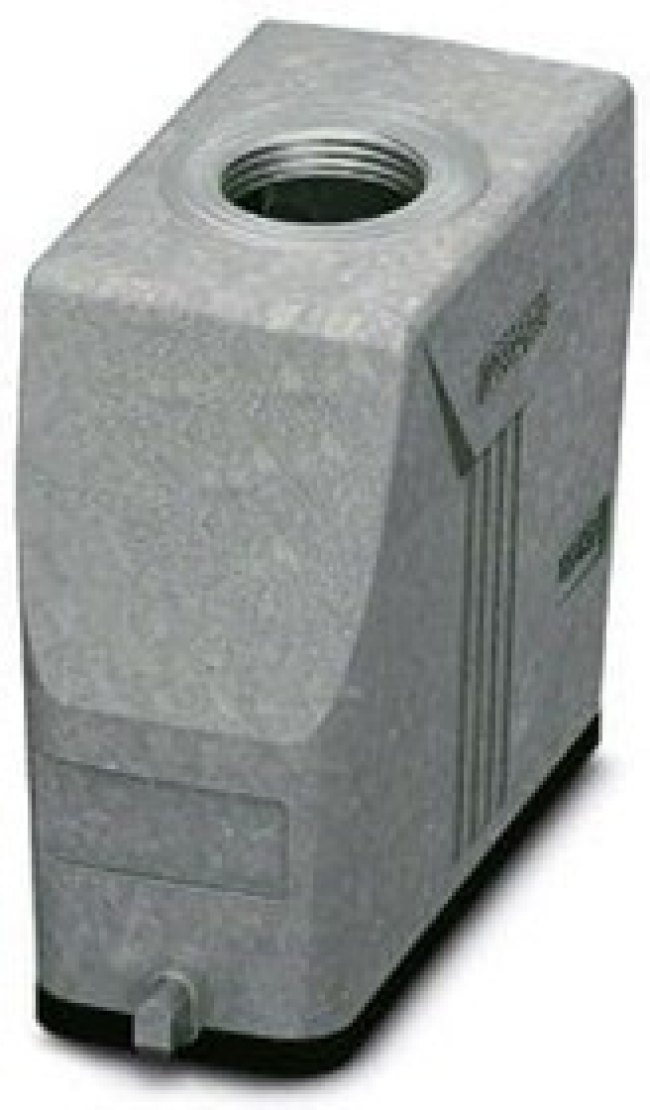 1424384, Heavy Duty Power Connectors HC-STA-D25-HHFS-1TT P16-ELC-AL Plug Slv
