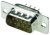 MHDD15-M-T-B-S, MHDD 15 Way Through Hole D-sub Connector Plug, 2.77mm Pitch