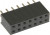 ZL262-14DG, Гнездо штыревое "мама" PIN 14 прямой 2,54мм THT 2x7