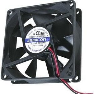 JF0825S2H--R (JF0825S2H-001-066R) (3000RPM) 24V/0,13A (80х80х25) S(втулка) CFM38,74/dBA31 Jamicon вентилятор, провод