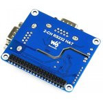 2-CH RS232 HAT, Плата расширения (HAT) для Raspberry Pi, изолированный RS232-интерфейс