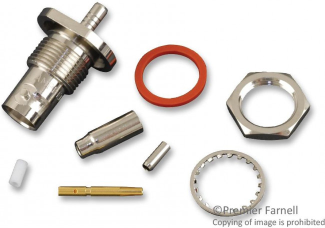 031-318, RF Connectors / Coaxial Connectors BNC JACK CRIMP