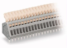 233-204, Клеммная колодка типа провод к плате, 2.5 мм, 4 вывод(-ов), 28 AWG, 20 AWG, 0.5 мм², Вставной