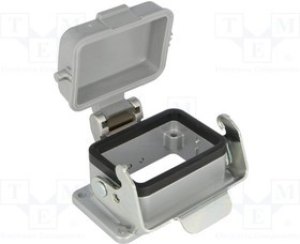 C146 10F006 003 1, Heavy Duty Power Connectors BH Housing w/Spring Cover Heavy Mate