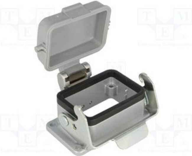 C146 10F006 003 1, Heavy Duty Power Connectors BH Housing w/Spring Cover Heavy Mate