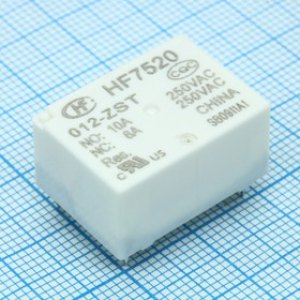 HF7520/012-ZST, Реле силовое 16А один контакт на замыкание катушка 12В HF7520/012-ZST, Реле силовое 16А один контакт на замыкание катушка 12В