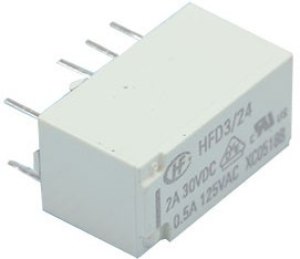 HFD3/24-L2S1R, Реле, 24 VDC , 277 V , 4 A, замена для G6SK2G DC24 HFD3/24-L2S1R, Реле, 24 VDC , 277 V , 4 A, замена для G6SK2G DC24