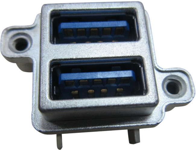 MUSBR-4593-M0, Straight, PCB Mount, Socket Type A 3.0 IP67 USB Connector MUSBR-4593-M0, Straight, PCB Mount, Socket Type A 3.0 IP67 USB Connector