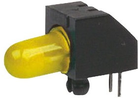 125-511-04, Yellow Right Angle PCB LED Indicator, Through Hole 2.1 V
