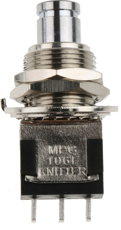 MPG106F, Переключатель: кнопочный; Пол: 2; SPDT; 6A/125ВAC; 6A/6ВDC; ON-(ON) MPG106F, Переключатель: кнопочный; Пол: 2; SPDT; 6A/125ВAC; 6A/6ВDC; ON-(ON)