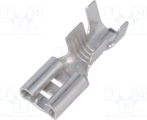 3835A.67, Наконечник: плоский, 6,3мм, 0,8мм, "мама", 4-6мм2, обжим, на провод 3835A.67, Наконечник: плоский, 6,3мм, 0,8мм, "мама", 4-6мм2, обжим, на провод