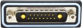 CDFV17W2113L211, Комбинированный разъем D Sub, IP67, NANOOK Series, DB-17W2, Штекер, 17 контакт(-ов)