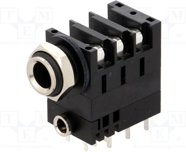 ACJS-MHD985, Phone Connectors 1/4"Dualjack PIGYBAC HOR CHASSIS CONN