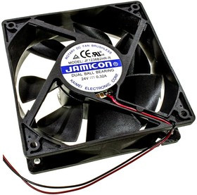 JF1238B1SR-R (JF1238B1SR130C066R) (3200RPM) 12V/0,7A (120х120х38) B(подшипник) CFM135,8/dBA47,9 Jamicon вентилятор с разъемом 2 конт.MOLEX 5