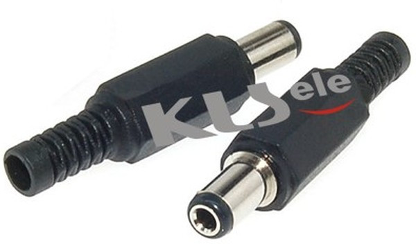 KLS1-DCP-02-2.5A (NP-117A), Разъем питания 2,5х5,5х9,5мм на кабель с амортизатором
