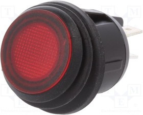 R13-244B8-02-BBR, Переключатель клавишный; DPST; Пол: 2; OFF-ON; 10A