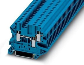 3044526, DIN Rail Terminal Blocks UT 2.5 TWIN BU 5.2MM 26-12AWG BLUE