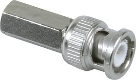 HYR-0107B (GB-107B) (BNC-7012B) (BNC-U59P), Разъем BNC, штекер, RG-59, вкручивающийся (Twist-on)