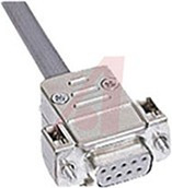 09670370425, D-Sub Series Metal Thermoplastic D Sub Backshell, 37 Way