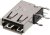 0482040001, Гнездо, USB A, на PCB, THT, PIN: 4, угловой 90°, боковой, USB 2.0