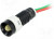 LY-D5-24AC/DC, Индикат.лампа: LED, вогнутый, 24ВDC, 24ВAC, Отв: d11мм, IP40