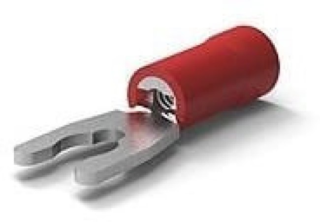 52949-3, Spring Spade Terminal 16-22AWG Brass Red 21.84mm Tin T/R