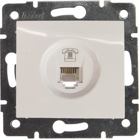 Телефонная розетка KARINA евро белая 707-0288-137