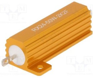 AHP50W-2K2F, Резистор: проволочный; с радиатором; 2,2кОм; 50Вт; ±1%; 30ppm/°C