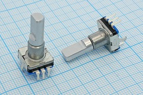 Датчик угла 30 позиций, 12мм/F6x20, 5P, EC11E, энкодер