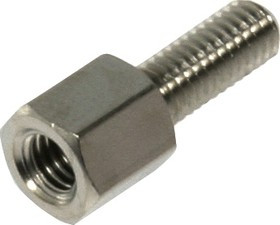 ZDM355258, Дистанцирующая стойка с резьбой, внутренняя резьба: M3, расстояние между платами 5мм, латунь