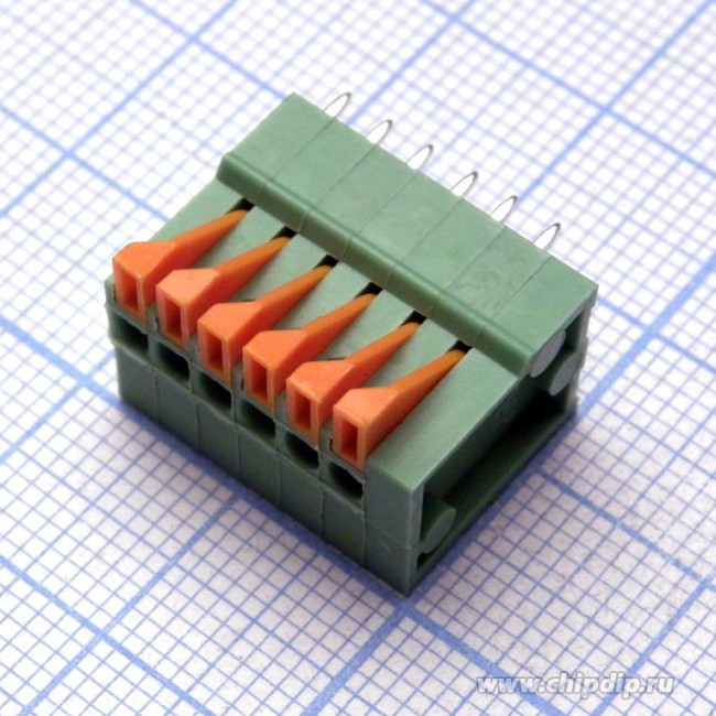 DG141V-2.54- 06P-14-00A(H), Клемма на плату DG141V-2.54- 06P-14-00A(H), Клемма на плату