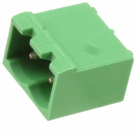 796644-2, Conn Shrouded Header (4 Sides) HDR 2 POS 5mm Solder RA Side Entry Thru-Hole Box