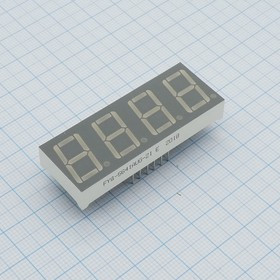 FYQ-5641AUG-21, 14.2mm OK Зелёный 30-80mcd