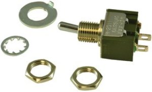 M2011S2A1W01, Toggle Switches SPST .200 BAT M2011S2A1W01, Toggle Switches SPST .200 BAT