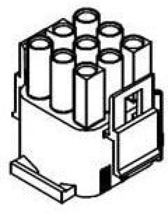 50-84-1090, Pin &amp; Socket Connectors PLUG 9P 11.0 AMPERES