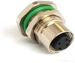 PXMBNI12RPF08APCPG9, Разъем Кабеля, Buccaneer M12 Series, M12, Female, 8 Positions, Гнездо на Печатн