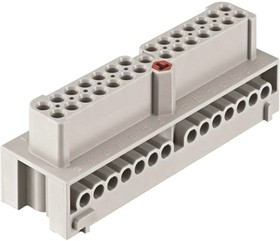 19410282701, Heavy Duty Power Connector Insert, 16A, Female, Han-Eco Series, 28 Contacts 19410282701, Heavy Duty Power Connector Insert, 16A, Female, Han-Eco Series, 28 Contacts
