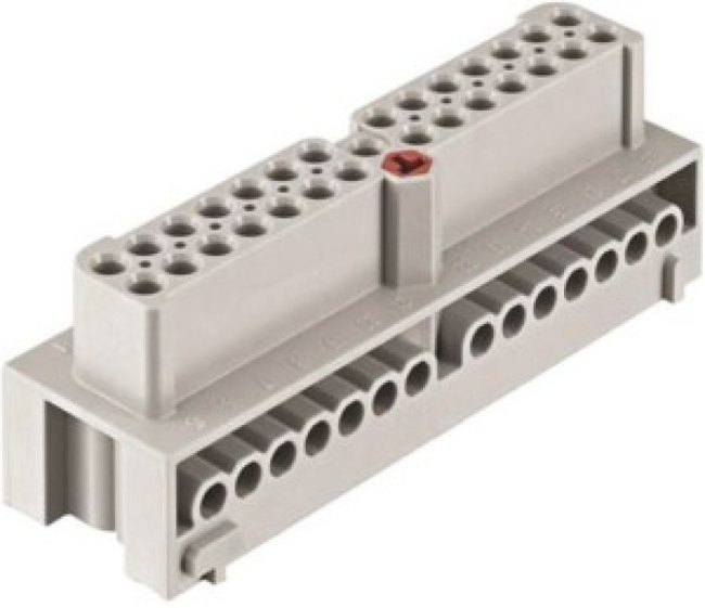 19410282701, Heavy Duty Power Connector Insert, 16A, Female, Han-Eco Series, 28 Contacts 19410282701, Heavy Duty Power Connector Insert, 16A, Female, Han-Eco Series, 28 Contacts