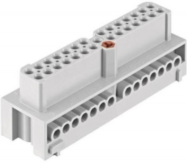 19410282701, Heavy Duty Power Connector Insert, 16A, Female, Han-Eco Series, 28 Contacts 19410282701, Heavy Duty Power Connector Insert, 16A, Female, Han-Eco Series, 28 Contacts