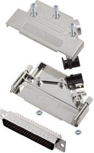 L17D45PK-M-37+L717HDC62P, Разъем D Sub, With Backshell, HD62, High Density, Штекер, D45PK-M, 62 контакт(-ов), DC, Пайка L17D45PK-M-37+L717HDC62P, Разъем D Sub, With Backshell, HD62, High Density, Штекер, D45PK-M, 62 контакт(-ов), DC, Пайка