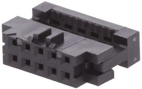 89361-710LF, Вилка; IDC; "мама"; PIN: 10; без зажима шлейфа; IDC; на шлейф; 1мм