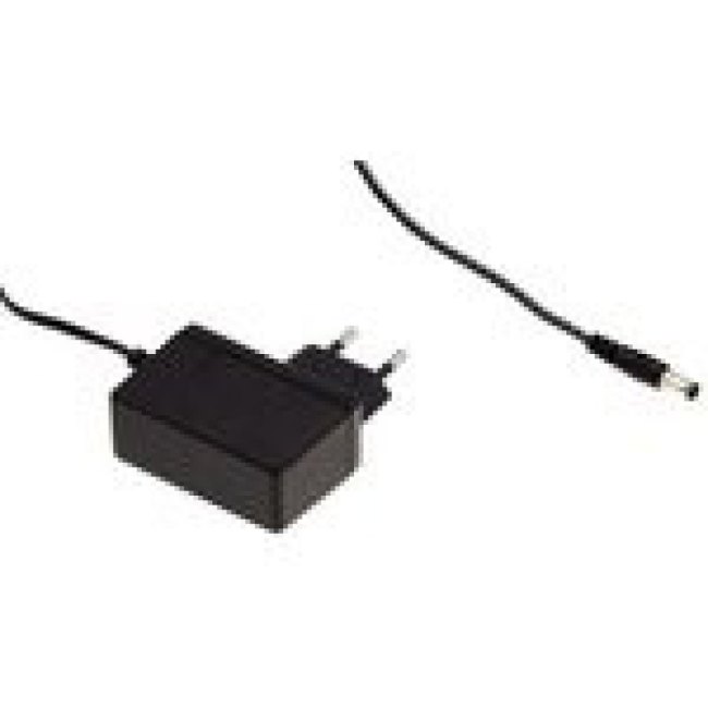 GSM12E12-P1J, Блок питания: импульсный; 12ВDC; 1А; Вых: 5,5/2,1; 12Вт; Вилка: EU