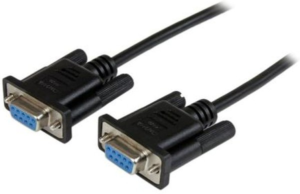 SCNM9FF2MBK, Female 9 Pin D-sub to Female 9 Pin D-sub Serial Cable, 2m PVC