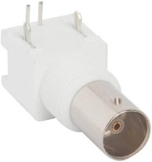 112417, RF Connectors / Coaxial Connectors BNC RA PCB JACK 75 OHM-LO/WH